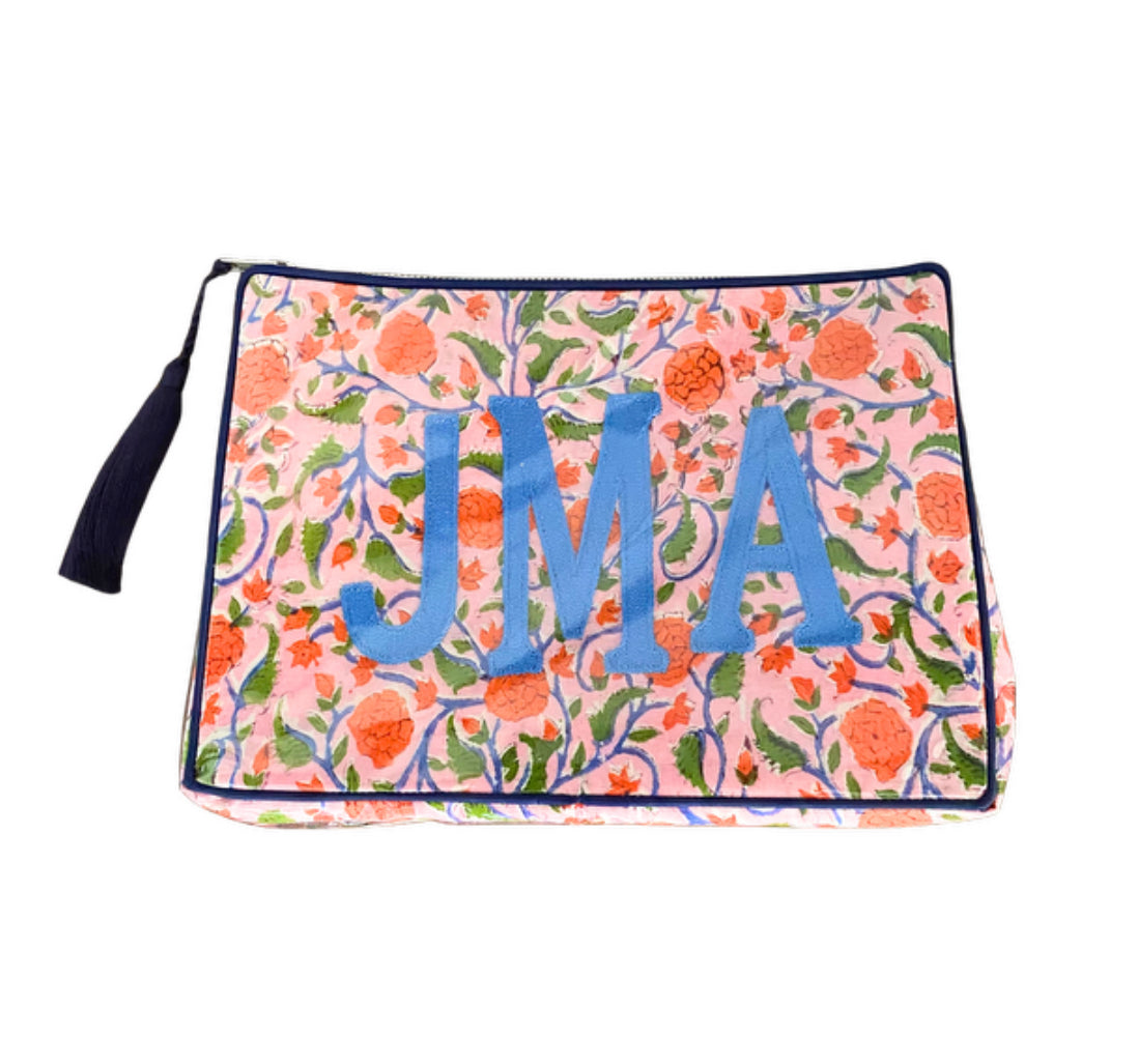 The OG India Bag - Multicolored Floral - Monogrammed