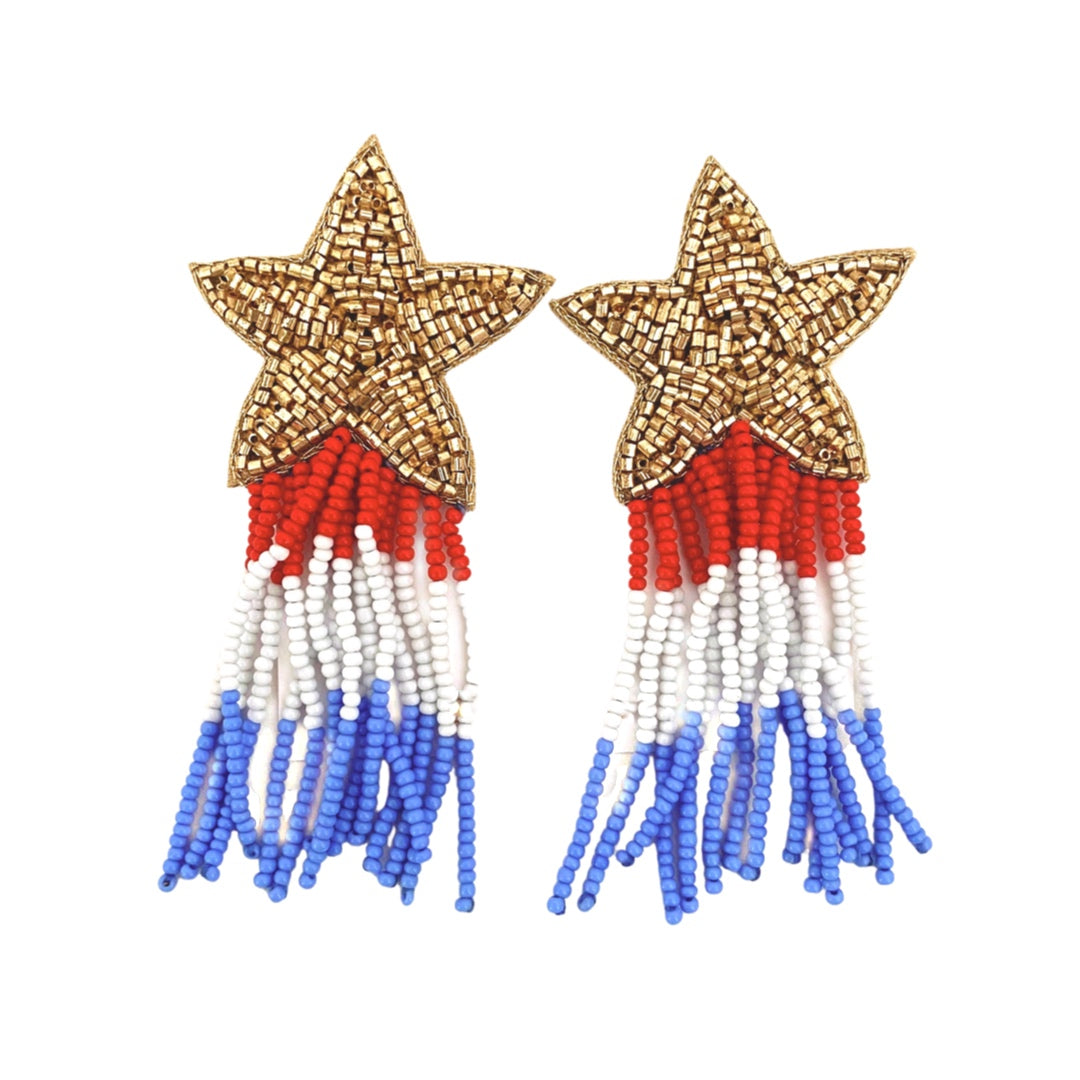 Patriotic Star Earrings